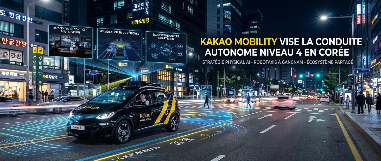 Kakao Mobility vise la conduite autonome niveau 4 en Corée