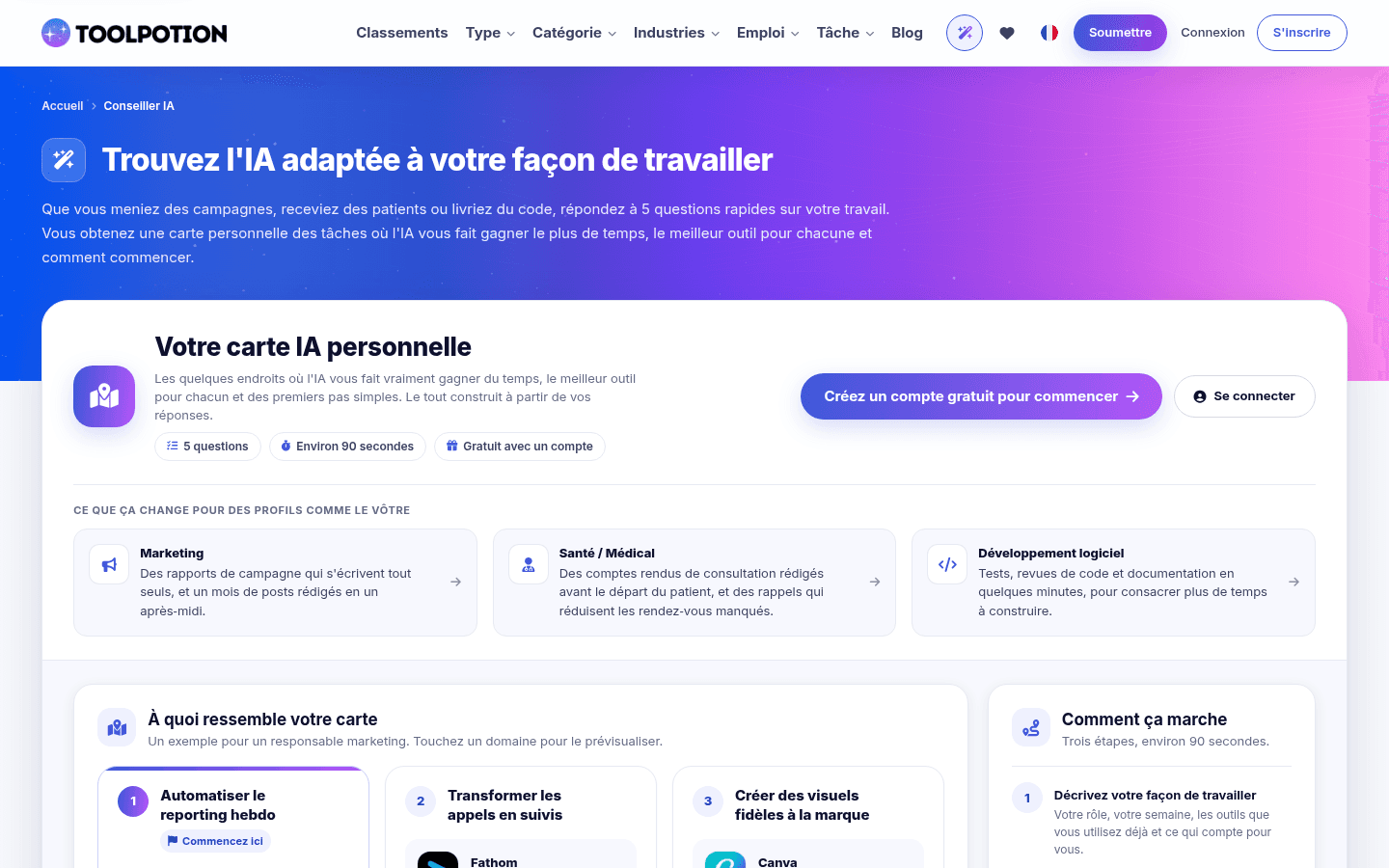 Image 4 sur 4 de ToolPotion - AI Tools Directory & AI Advisor