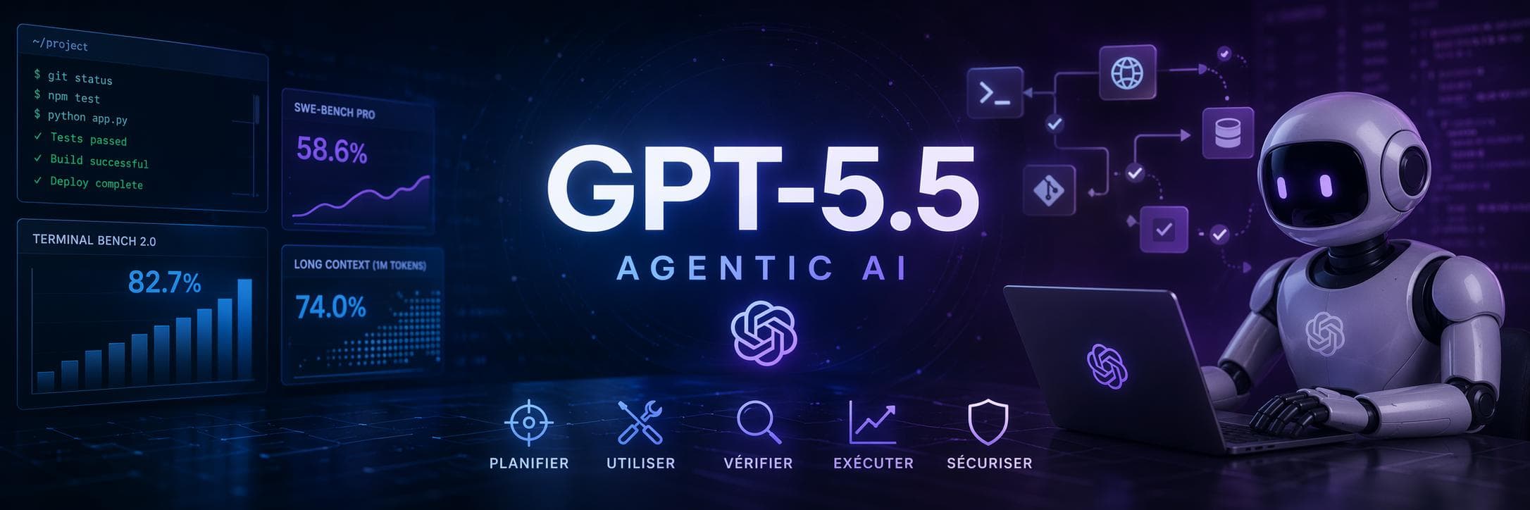 GPT-5.5 agentic AI - performances et prix de l’API