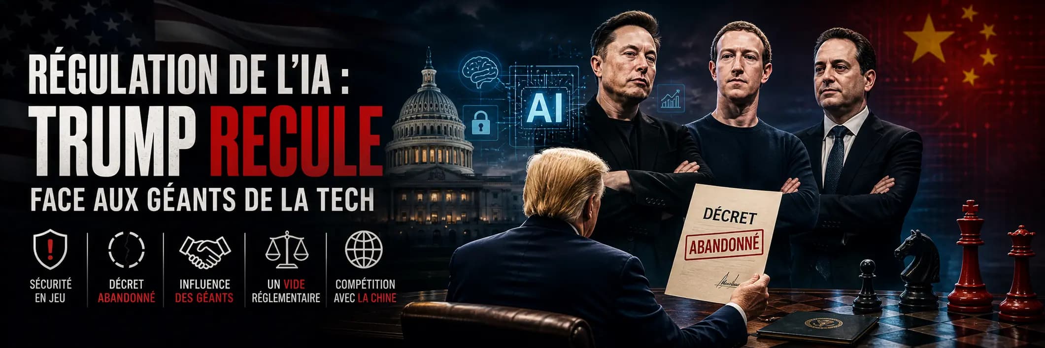 Régulation de l’IA : Trump recule face aux géants de la tech