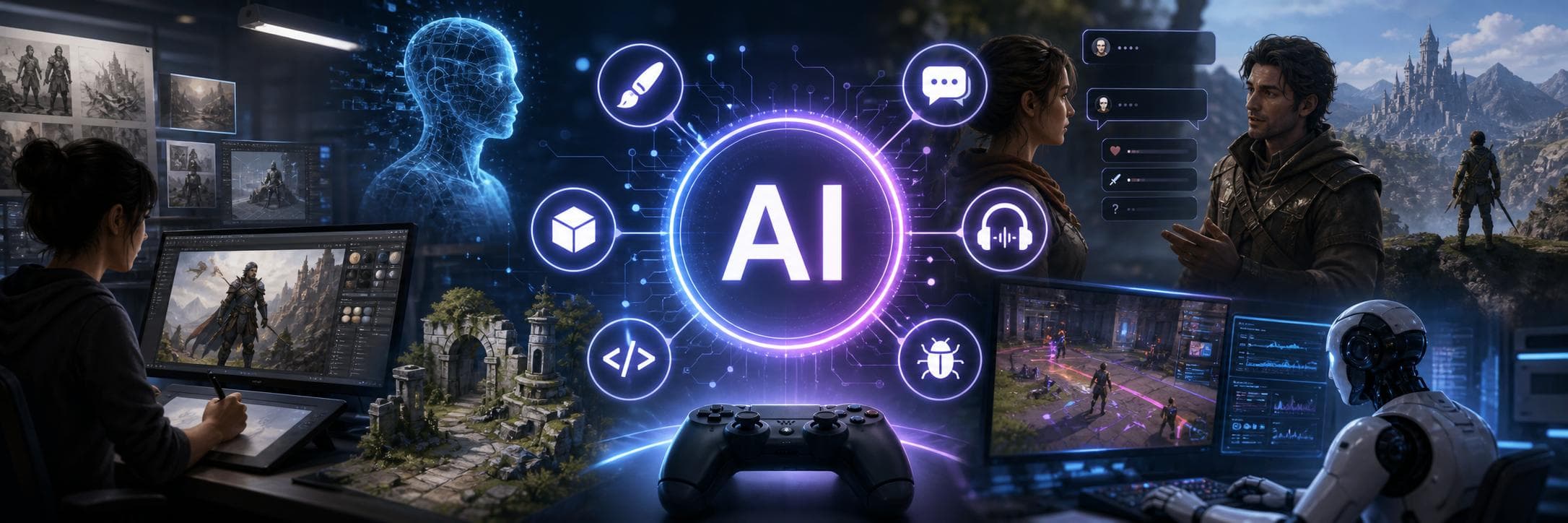 IA dans le jeu vidéo : la production entre dans l’ère IA
