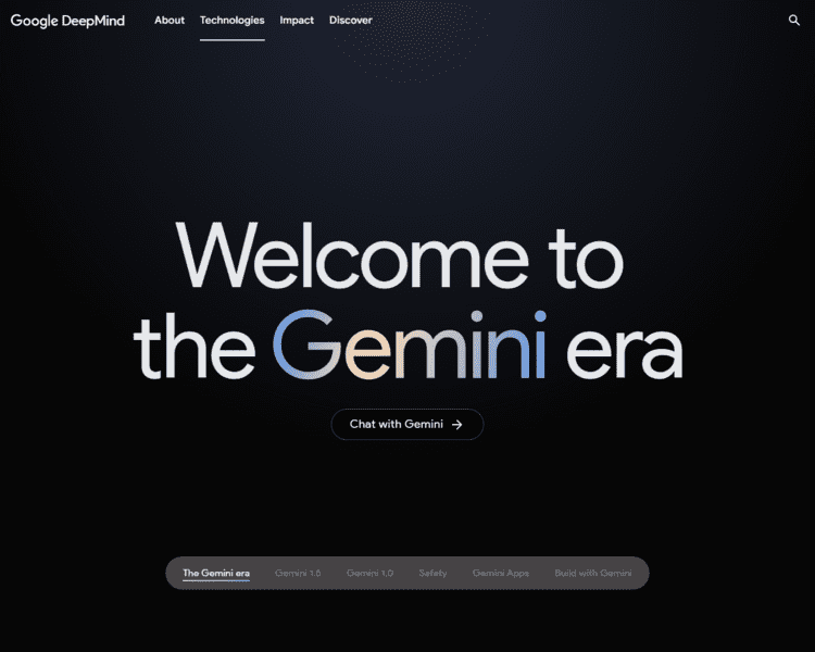 impr. écran du site Gemini